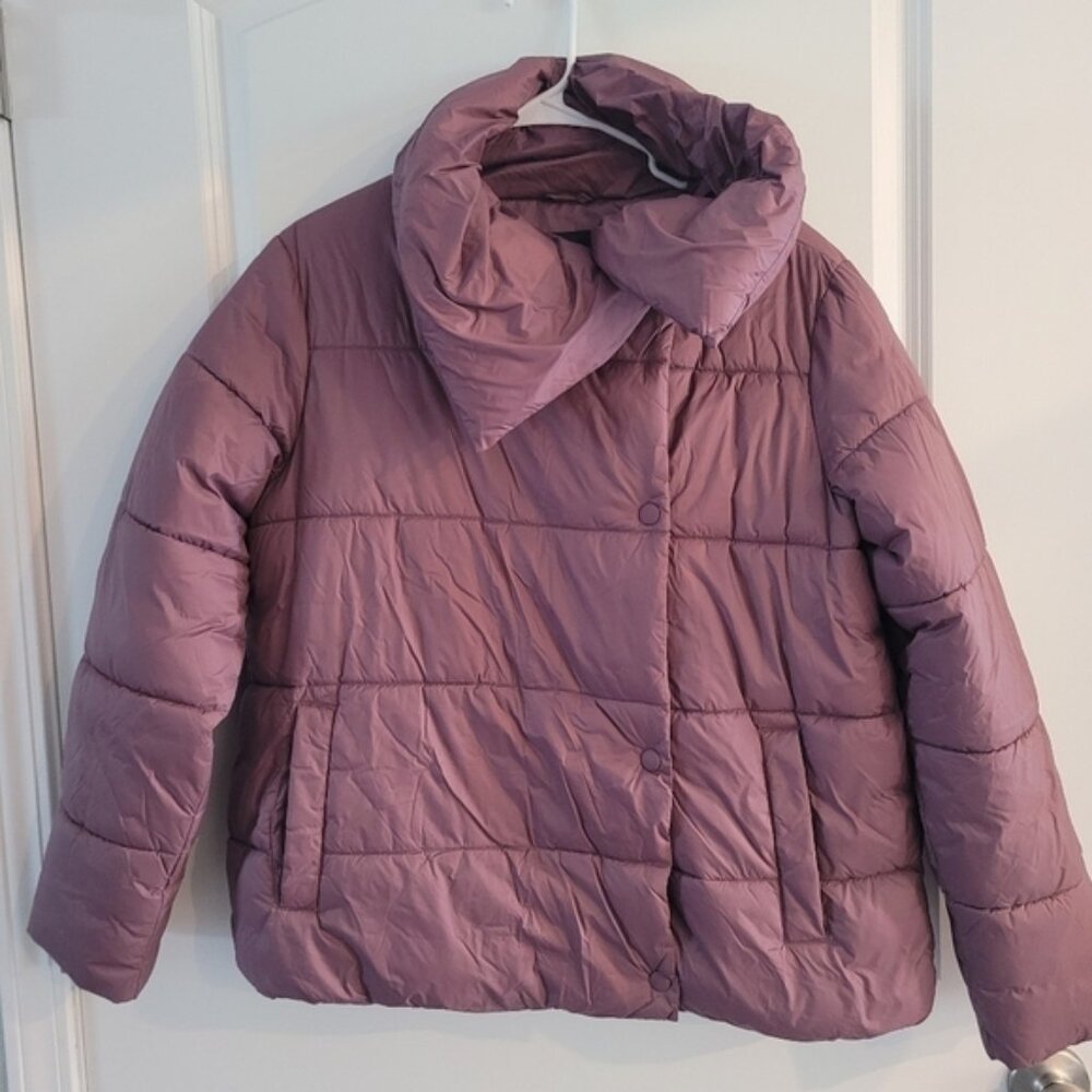 Banana Republic Mauve Purple Puff Coat